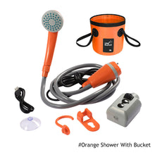 Load image into Gallery viewer, 12V Electric Outdoor Shower Camping Shower Water Bag Kit For Travel Car Washing Hiking Flowering Plants Watering
