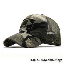 Load image into Gallery viewer, Outdoor Sports Tactical Dad Hat Casual Hunting Hats Army Camouflage Male Baseball Cap Men Embroidered Brazil Flag Caps
