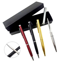 Load image into Gallery viewer, Portable Pen Defence Personal Multi Purpose Tactical Pen With Knife Ballpoint Pens Tool Aviation Aluminum Anti-skid Office
