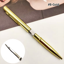Load image into Gallery viewer, Portable Pen Defence Personal Multi Purpose Tactical Pen With Knife Ballpoint Pens Tool Aviation Aluminum Anti-skid Office

