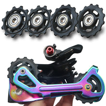 Load image into Gallery viewer, 11T 12T 13T 14T Bearing MTB Bicycle Rear Guide Wheel Road Bike Rear Derailleur Pulley Roller for Shimano Sram Repair Kit

