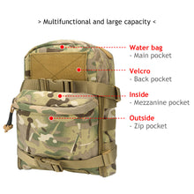 Load image into Gallery viewer, 1000D Tactical Military Outdoor Sport Water Bags Mini Hydration bag Hydration Backpack Assault Molle Pouch
