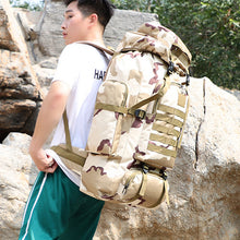 Load image into Gallery viewer, 80L Waterproof Molle Camo Tactical Backpack Military Army Hiking Camping Backpack Travel Rucksack Outdoor Sports Climbing Bag
