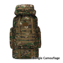 Load image into Gallery viewer, 80L Waterproof Molle Camo Tactical Backpack Military Army Hiking Camping Backpack Travel Rucksack Outdoor Sports Climbing Bag
