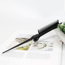 Load image into Gallery viewer, Point-tail Highlight Comb High-gloss Comb Point-tail Plastic Comb Hair Salon Color Brush Styling Comb Tool Weave with Hair Clip
