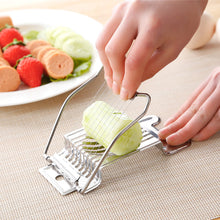 Load image into Gallery viewer, Multifunctional Stainless Steel Egg Cutter Wire Egg Slicer Sectioner for Hard Boiled Eggs Kitchen Accessories Kitchen Gadgets and Accessories
