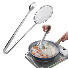 Load image into Gallery viewer, Stainless Steel Filter Colanders BBQ Food Clip Clamp Oil Frying Skimmer Salad Strainer Grid Cooking Tools Kitchen Accessories
