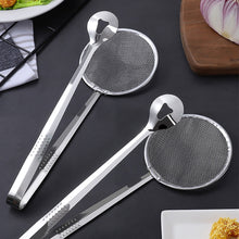Load image into Gallery viewer, Stainless Steel Filter Colanders BBQ Food Clip Clamp Oil Frying Skimmer Salad Strainer Grid Cooking Tools Kitchen Accessories

