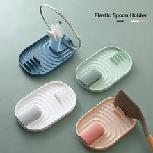 Load image into Gallery viewer, Plastic Spoon Rest Pot Lid Holder Kitchen Cooking Tools Kitchen Spoon Utensil Heat Resistant Storage Organizer Shelves Kitchen Gadgets Tool
