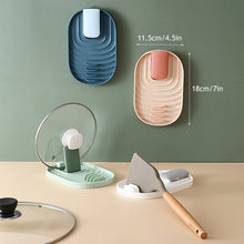 Load image into Gallery viewer, Plastic Spoon Rest Pot Lid Holder Kitchen Cooking Tools Kitchen Spoon Utensil Heat Resistant Storage Organizer Shelves Kitchen Gadgets Tool
