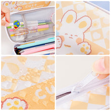 Load image into Gallery viewer, Checkerboard Pen Case Pencil Bag For Girls Pencil Pouch Korean Stationery School Student Stationery Storage Bag
