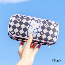 Load image into Gallery viewer, Checkerboard Pen Case Pencil Bag For Girls Pencil Pouch Korean Stationery School Student Stationery Storage Bag
