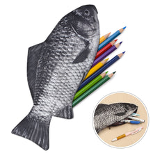 Load image into Gallery viewer, Carp Pen Bag Realistic Fish Shape Make-up Pouch Pen Pencil Case With Zipper Makeup Pouch Casual Gift Funny Handbag
