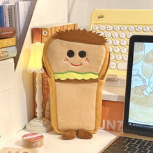 Load image into Gallery viewer, Kawaii Plush Hamburger Dog Pencil Case Student Stationery Pen Bag Cute Large Capacity Storage Bag School Supplies

