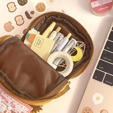 Load image into Gallery viewer, Kawaii Plush Hamburger Dog Pencil Case Student Stationery Pen Bag Cute Large Capacity Storage Bag School Supplies

