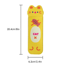 Load image into Gallery viewer, PU Leather Elastic Buckle Pencil Case for Book Notebook Fashion Pen Bag School Pen Case for Office Meeting Easy Carry Stationery
