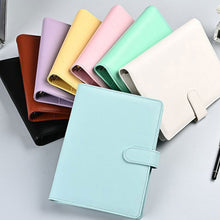 Load image into Gallery viewer, Creative Macaron Laser Color Hand Book A6 Notepad 6 Ring Binder Notebook Cover Agenda Organizer Journal Kawaii Stationery
