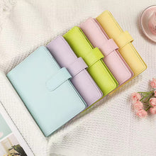 Load image into Gallery viewer, Creative Macaron Laser Color Hand Book A6 Notepad 6 Ring Binder Notebook Cover Agenda Organizer Journal Kawaii Stationery
