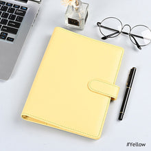 Load image into Gallery viewer, Creative Macaron Laser Color Hand Book A6 Notepad 6 Ring Binder Notebook Cover Agenda Organizer Journal Kawaii Stationery

