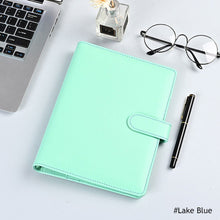 Load image into Gallery viewer, Creative Macaron Laser Color Hand Book A6 Notepad 6 Ring Binder Notebook Cover Agenda Organizer Journal Kawaii Stationery
