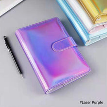 Load image into Gallery viewer, Creative Macaron Laser Color Hand Book A6 Notepad 6 Ring Binder Notebook Cover Agenda Organizer Journal Kawaii Stationery
