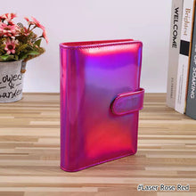 Load image into Gallery viewer, Creative Macaron Laser Color Hand Book A6 Notepad 6 Ring Binder Notebook Cover Agenda Organizer Journal Kawaii Stationery
