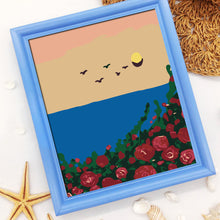 Load image into Gallery viewer, 20*20cm INS Flower DIY Painting Framed Canvas Painting Paint By Numbers Digital Painting Drawing Practice Birthday Gift Home Bedroom Wall Decoration
