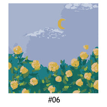 Load image into Gallery viewer, 20*20cm INS Flower DIY Painting Framed Canvas Painting Paint By Numbers Digital Painting Drawing Practice Birthday Gift Home Bedroom Wall Decoration
