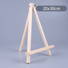 Load image into Gallery viewer, Natural Wood Mini Easel Frame Tripod Display Phone Holder Meeting Wedding Table Number Name Card Stand Display Holder Children Painting Craft

