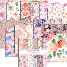 Load image into Gallery viewer, 12Sheets Flower Sea Printed Scrapbooking Background Paper Pads Vintage Junk Journal Paper Packs Art Handmade Crafts
