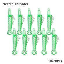 Load image into Gallery viewer, 10/20pcsMini Sewing Machine Needle Threader with Hook Plastic Stitch Insertion Tool Elderly Quick Automatic Changer Craft
