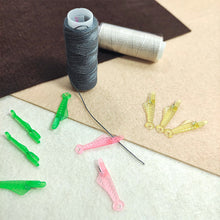 Load image into Gallery viewer, 10/20pcsMini Sewing Machine Needle Threader with Hook Plastic Stitch Insertion Tool Elderly Quick Automatic Changer Craft
