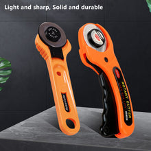 Load image into Gallery viewer, 45mm Patchwork Roller Wheel Knife Cloth Cutting Knife Leather Paper Fabric Craft Fabrics Rotary Cutter DIY Sewing Accessories
