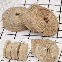 Load image into Gallery viewer, 10M/Roll DIY Packaging Ribbon Primary Color Jute Rope Linen Gifts Handmade Christmas Wedding Crafts Home Textile Decoration Packaging
