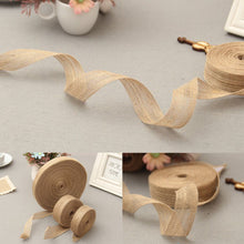Load image into Gallery viewer, 10M/Roll DIY Packaging Ribbon Primary Color Jute Rope Linen Gifts Handmade Christmas Wedding Crafts Home Textile Decoration Packaging
