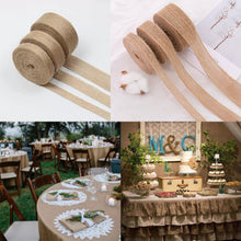 Load image into Gallery viewer, 10M/Roll DIY Packaging Ribbon Primary Color Jute Rope Linen Gifts Handmade Christmas Wedding Crafts Home Textile Decoration Packaging

