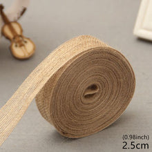 Load image into Gallery viewer, 10M/Roll DIY Packaging Ribbon Primary Color Jute Rope Linen Gifts Handmade Christmas Wedding Crafts Home Textile Decoration Packaging
