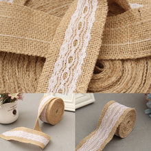 Load image into Gallery viewer, 2M/Roll DIY Packaging Ribbon Primary Color Jute Rope Linen Gifts Handmade Christmas Wedding Crafts Home Textile Decoration Packaging
