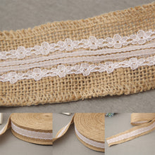 Load image into Gallery viewer, 2M/Roll DIY Packaging Ribbon Primary Color Jute Rope Linen Gifts Handmade Christmas Wedding Crafts Home Textile Decoration Packaging
