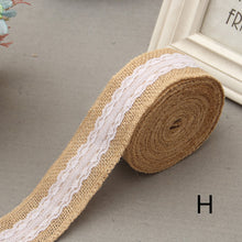 Load image into Gallery viewer, 2M/Roll DIY Packaging Ribbon Primary Color Jute Rope Linen Gifts Handmade Christmas Wedding Crafts Home Textile Decoration Packaging
