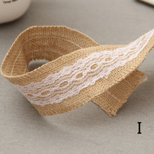 Load image into Gallery viewer, 2M/Roll DIY Packaging Ribbon Primary Color Jute Rope Linen Gifts Handmade Christmas Wedding Crafts Home Textile Decoration Packaging
