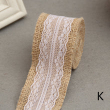 Load image into Gallery viewer, 2M/Roll DIY Packaging Ribbon Primary Color Jute Rope Linen Gifts Handmade Christmas Wedding Crafts Home Textile Decoration Packaging
