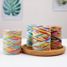 Load image into Gallery viewer, 80m Hand-knitted Lafite Raffia Straw Environmentally Friendly Paper Yarn Baking Packaging Belt Rope Crocheting Summer Hat Bags
