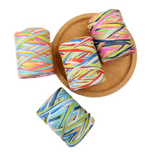 Load image into Gallery viewer, 80m Hand-knitted Lafite Raffia Straw Environmentally Friendly Paper Yarn Baking Packaging Belt Rope Crocheting Summer Hat Bags
