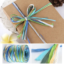 Load image into Gallery viewer, 80m Hand-knitted Lafite Raffia Straw Environmentally Friendly Paper Yarn Baking Packaging Belt Rope Crocheting Summer Hat Bags
