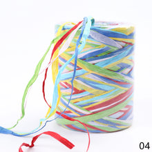 Load image into Gallery viewer, 80m Hand-knitted Lafite Raffia Straw Environmentally Friendly Paper Yarn Baking Packaging Belt Rope Crocheting Summer Hat Bags
