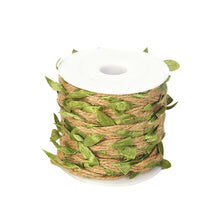 Load image into Gallery viewer, DIY Simulation Twine Rattan Leaves Packaging Ribbon Jute Rope Linen Gifts Handmade Christmas Wedding Crafts Home Textile Decoration Packaging
