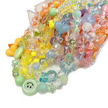Load image into Gallery viewer, 50g Mixing Style Acrylic Beads Smile Heart Flower Loose Beads For DIY Handmade Phone Chain Bracelet Jewelry Making Accessories
