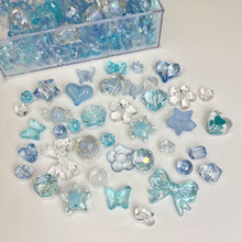 Load image into Gallery viewer, 50g Mixing Style Acrylic Beads Smile Heart Flower Loose Beads For DIY Handmade Phone Chain Bracelet Jewelry Making Accessories
