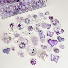 Load image into Gallery viewer, 50g Mixing Style Acrylic Beads Smile Heart Flower Loose Beads For DIY Handmade Phone Chain Bracelet Jewelry Making Accessories

